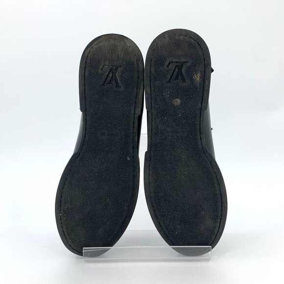 Louis Vuitton High-Top Monogram Sneakers With Side Zipper & Lace-Up Closure Blac - Picture 4 of 8